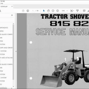 TCM 815 820 Tractor Shovel Service Manual - PDF DOWNLOAD