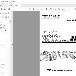 TCM 815 820 Wheel Loader Parts Manual 626B - PDF DOWNLOAD
