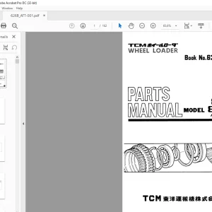 TCM 815 820 Wheel Loader Parts Manual 626B ATT - PDF DOWNLOAD