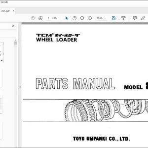 TCM 830-2 Wheel Loader Parts Manual PW-638F - PDF DOWNLOAD