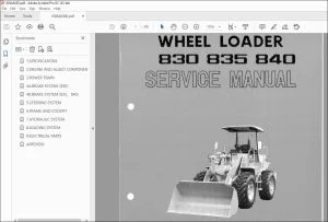 TCM 830 835 840 Wheel Loader Service Manual - PDF DOWNLOAD