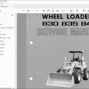 TCM 830 835 840 Wheel Loader Service Manual - PDF DOWNLOAD