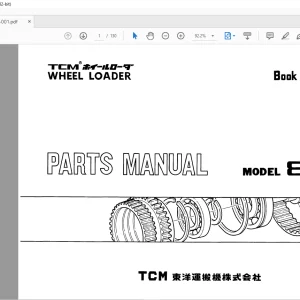 TCM 830 Wheel Loader Parts Manual 638A - PDF DOWNLOAD