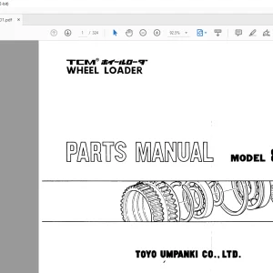 TCM 840-2 Wheel Loader Parts Manual PW-644F - PDF DOWNLOAD
