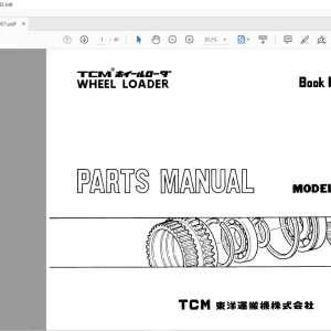 TCM 840 Wheel Loader Parts Manual 644A ATT - PDF DOWNLOAD