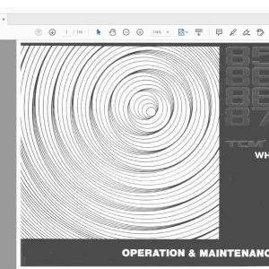 TCM 850-2 860-2 866 870-2 Wheel Loader Operation & Maintenance Manual OW-654AE - PDF DOWNLOAD