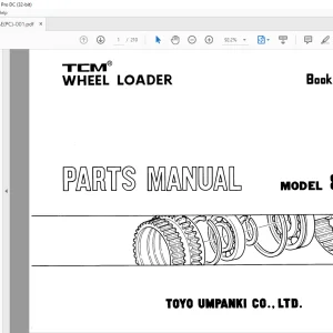 TCM 850 Wheel Loader Parts Manual 652AE - PDF DOWNLOAD