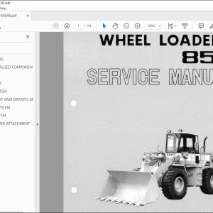 TCM 850 Wheel Loader Service Manual - PDF DOWNLOAD