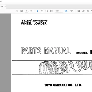 TCM 860-2 Wheel Loader Parts Manual PW-661F - PDF DOWNLOAD