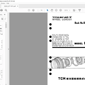 TCM 860 Wheel Loader Parts Manual 660A ATT - PDF DOWNLOAD