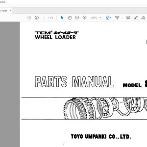 TCM 865-2 Wheel Loader Parts Manual PW-665C - PDF DOWNLOAD