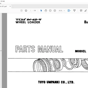 TCM 865 Wheel Loader Parts Manual 665A - PDF DOWNLOAD
