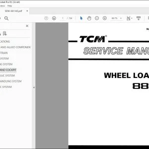 TCM 880-2 Wheel Loader Service Manual SEW-681AE - PDF DOWNLOAD