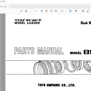 TCM 890-2 Wheel Loader Parts Manual 690-2A - PDF DOWNLOAD