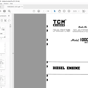 TCM Diesel Engine 10DC60C Parts Manual 10DC60CC - PDF DOWNLOAD
