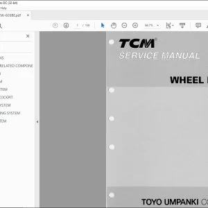 TCM E803 E804 E805 E806 Wheel Loader Service Manual SEW-605BE - PDF DOWNLOAD