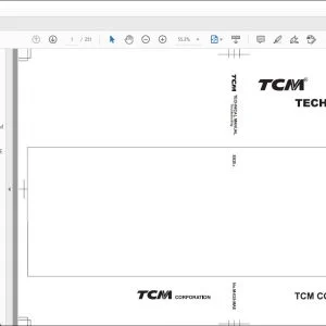 TCM E820-3 Wheel Loader Troubleshooting Technical Manual M-025-MAE - PDF DOWNLOAD