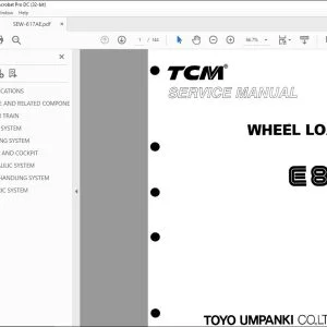 TCM E820 Wheel Loader Service Manual SEW-617AE - PDF DOWNLOAD