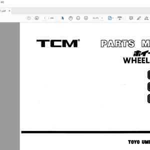 TCM E830 E835 E840 Wheel Loader Parts Manual PW-640B - PDF DOWNLOAD