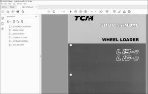 TCM L13-2 L16-2 Wheel Loader Shop Manual MEW-619AE - PDF DOWNLOAD