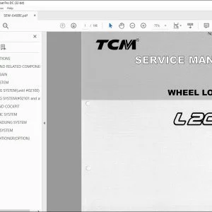 TCM L20-2 Wheel Loader Service Manual SEW-648BE - PDF DOWNLOAD