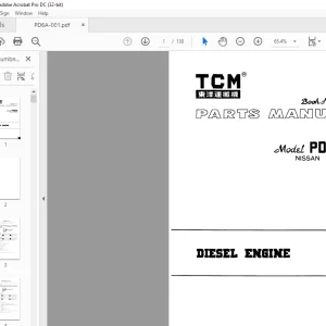 TCM PD604 Nissan Diesel Parts Manual PD6A - PDF DOWNLOAD