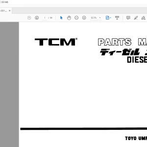 TCM PF6TA14 Nissan Diesel Engine Parts Manual PE-PF6TA14A - PDF DOWNLOAD
