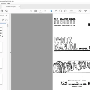 TCM Tractor Shovel L125B Parts Manual 439A - PDF DOWNLOAD