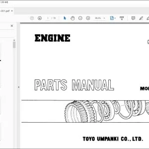 TCM VI502 VTI502 Engine Parts Manual PE-V1502G - PDF DOWNLOAD