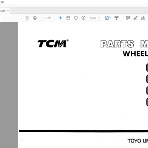 TCM Wheel Loader E803 E804 E805 E806 Parts Manual PW 605AE - PDF DOWNLOAD