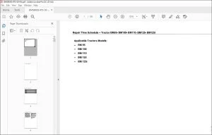 Valtra BM85 BM100 BM110 BM120 BM125i Tractor Repair Time Schedule Manual - PDF DOWNLOAD