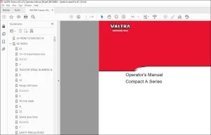 Valtra Tractor Compact A Series A53-A73 Operator's Manual - PDF DOWNLOAD
