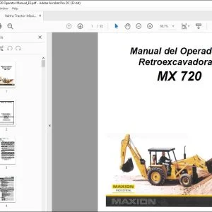 Valtra Tractor Maxion MX720 Manual del Operador - PDF DOWNLOAD (Spanish)