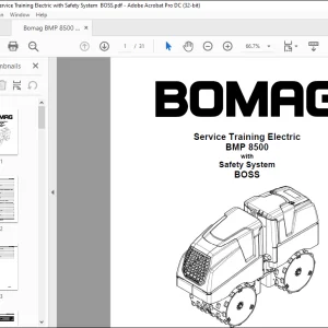 Bomag BMP 8500 Service Training Manual - PDF DOWNLOAD