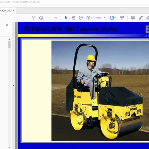 Bomag BW 900 Tandem Roller Technical Manual  - PDF DOWNLOAD
