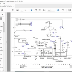 Bomag BW141AD-4 Electric Schematic Diagram  Manual -  PDF DOWNLOAD