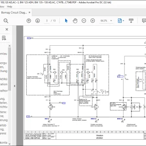 Bomag Circuit Diagram  BW 100,120 AD,AC−3, BW 125 ADH, BW 135−138 AD,AC, C747B.C754B Electrical Diagrams Manual - PDF DOWNLOAD