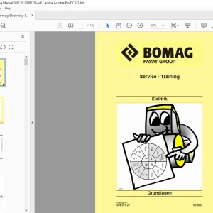 Bomag Electricity Service Training Manual - PDF DOWNLOAD  (GERMAN)