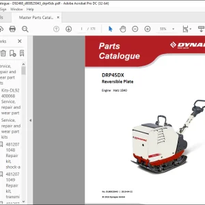 DYNAPAC DRP45DX  Engine Hat z1 B40 Spare Parts Catalogue Manual DL00825943 - PDF DOWNLOAD