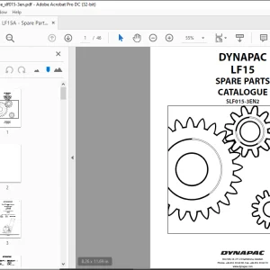 DYNAPAC LF15 SPARE PARTS CATALOGUE MANUAL SLF015-3EN2  - PDF DOWNLOAD