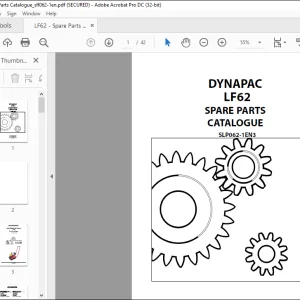 DYNAPAC LF62 Spare Parts Catalogue Manual SLP062-1EN3 - PDF DOWNLOAD