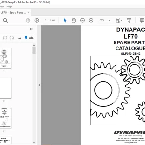 DYNAPAC LF70 SPARE PARTS CATALOGUE MANUAL SLF070-2EN2 - PDF DOWNLOAD
