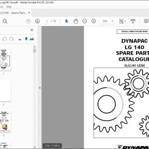 DYNAPAC LG 140 SPARE PARTS CATALOGUE MANUAL SLG140-1EN4 - PDF DOWNLOAD