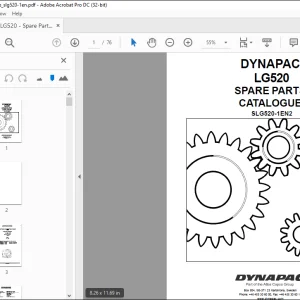 DYNAPAC LG520 SPARE PARTS CATALOGUE MANUAL SLG520-1EN2 -  PDF DOWNLOAD