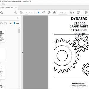 DYNAPAC LT5000 SPARE PARTS CATALOGUE MANUAL SLT5000-1EN2 -  PDF DOWNLOAD