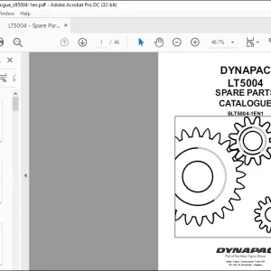 DYNAPAC LT5004 Spare Parts Catalogue Manual SLT5004-1EN1 - PDF DOWNLOAD