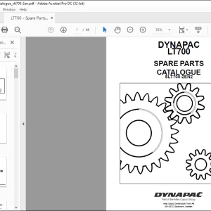 DYNAPAC LT700 Spare Parts Catalogue Manual SLT700-2EN2  - PDF DOWNLOAD