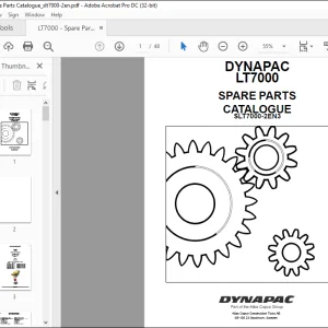 DYNAPAC LT7000 Parts Catalogue Manual SLT7000-2EN3 - PDF DOWNLOAD
