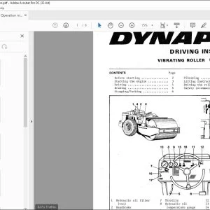 Dynapac CA 151 Vibratory Roller Operation Manual - PDF DOWNLOAD
