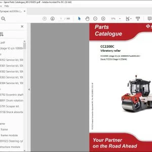 Dynapac CC2200C Vibratory roller Parts Catalogue Manual 4812163851 - PDF DOWNLOAD